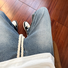 麻绳复古牛仔裤男直筒B342-NK7001-P50控68，男装牛仔裤，电商B342