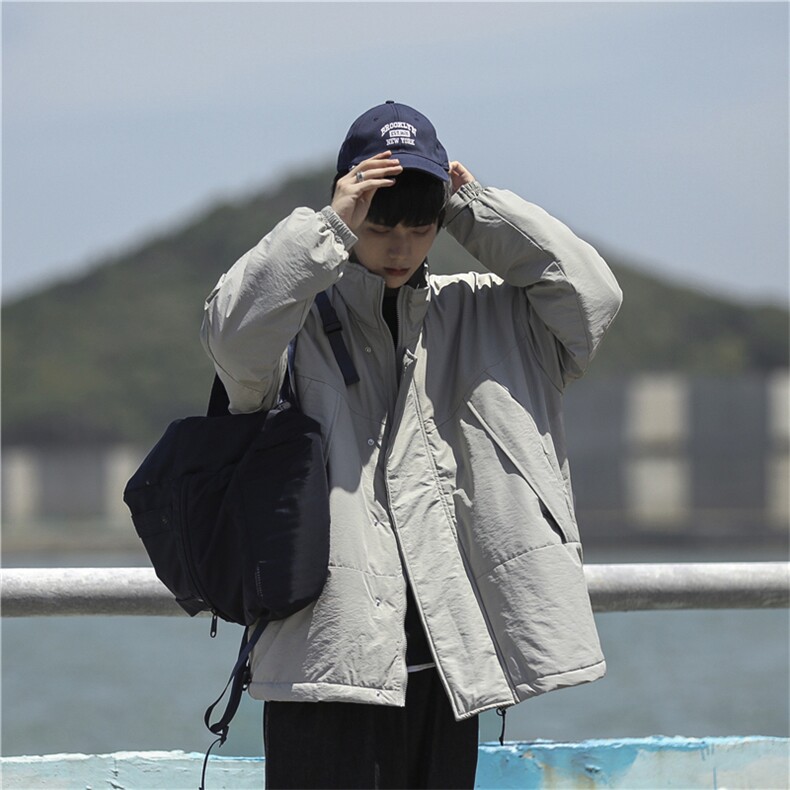 2023冬季加厚冲锋衣服cityboy潮流复古保暖宽松衣W6175-P80,男装棉衣,星座512-3
