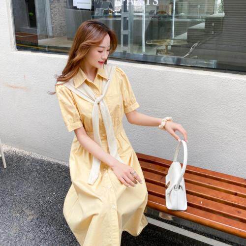 夏季衬衫连衣裙，女装衬衫，E莎