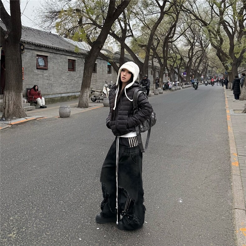 帽子可拆卸宽松排骨羽绒棉衣外套D328-YR970-P178,男装棉衣,电商D328
