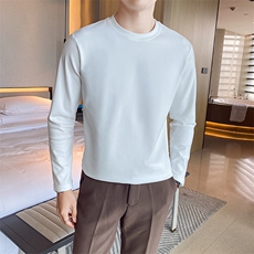 秋冬男生德绒打底衫圆领保暖T恤上衣T618-P35，男装T恤，星座1012-1