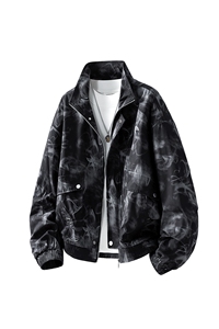 美式重磅高品质夹克秋季开衫外套男SY8812特P75控148 大码4-8XL+5图片