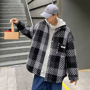 W1022-P54 新款时尚ins原宿慵懒小香风外套男春秋季高级感图片