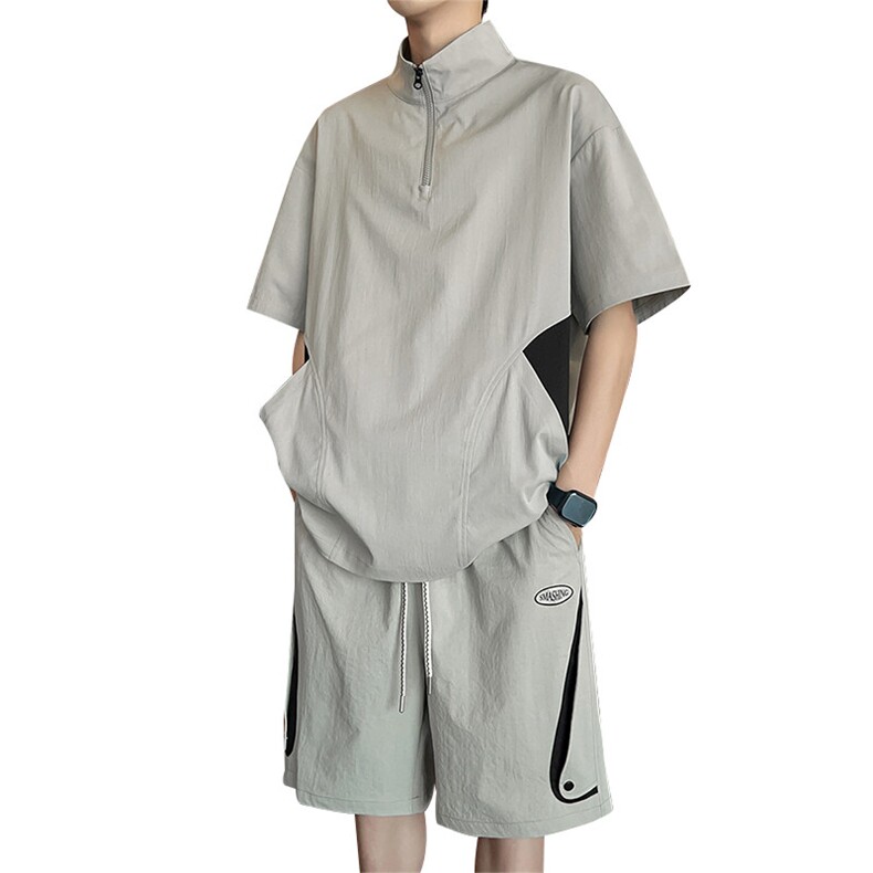 35506-P66大码控118大码夏季男士休闲套装,男装休闲套装,星座209