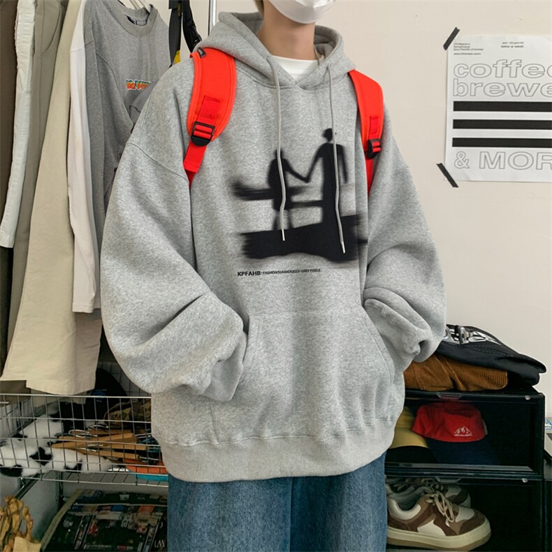 ！连帽圆领卫衣男装港风帽衫男LM138-P35,男装卫衣,电商B367