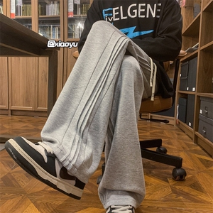 XZ616 秋季新款卫裤折皱设计感休闲裤 TY953 M-5XL P45控58图片