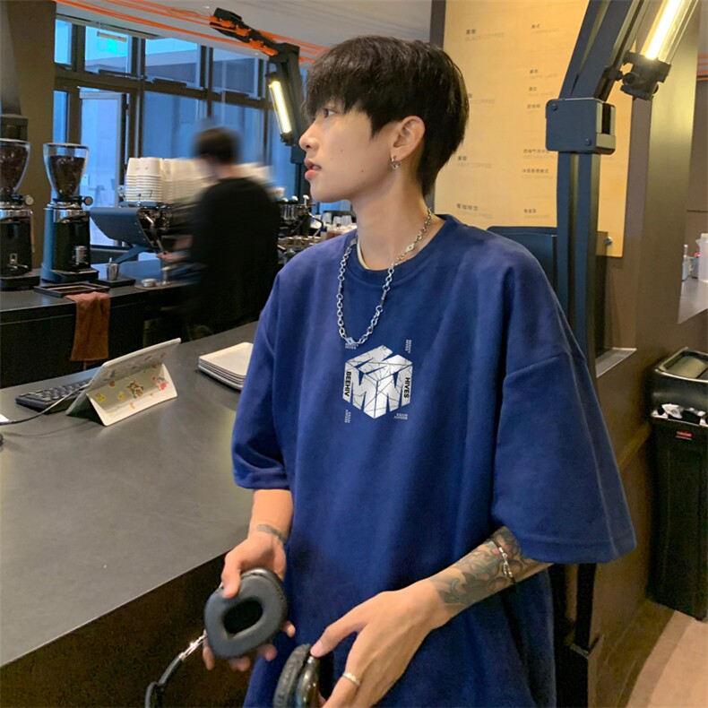 麂皮绒！重磅麂皮绒短袖t恤男JPDX205-特P19控38,男装T恤,电商B367