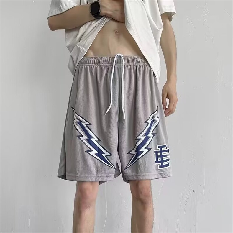 短裤男夏季运动男士宽松凉感五分裤潮流休闲篮球沙滩裤K5051-P24,男装休闲裤,星座412-3