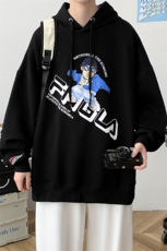 2023春季新品休闲长袖套头T恤连帽印花运动卫衣男487-P45控价68，男装卫衣，电商A441-1