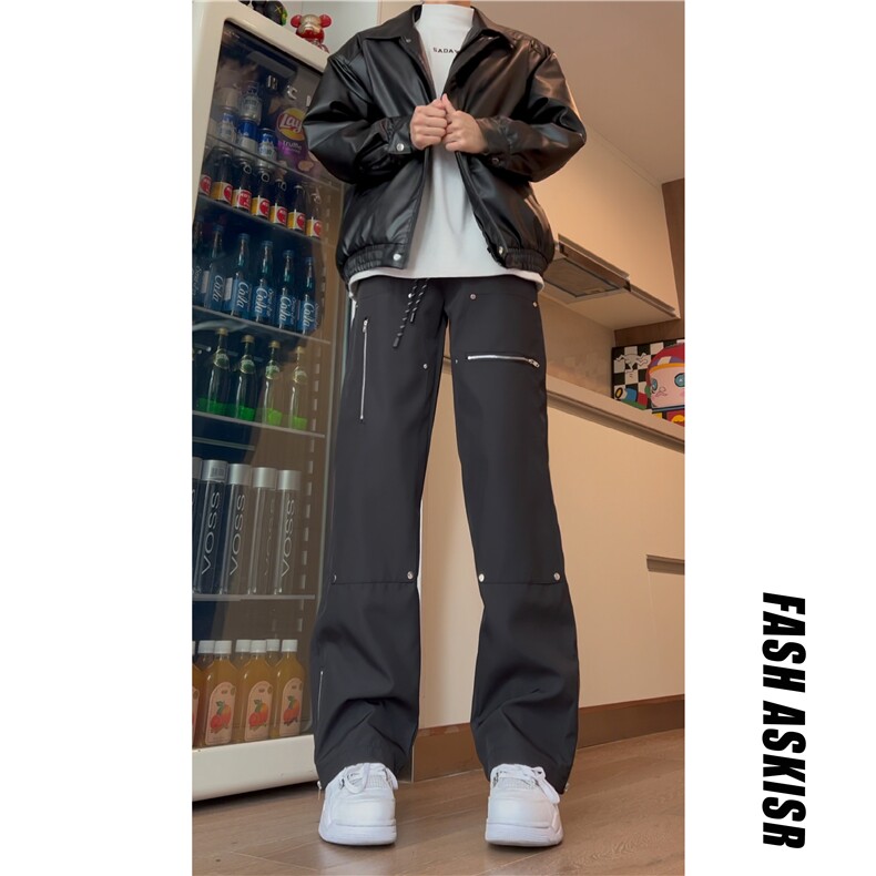 抖音得物品质百搭休闲裤212-2-DY170-特P60加绒特P65,男装休闲裤,星座808A-1