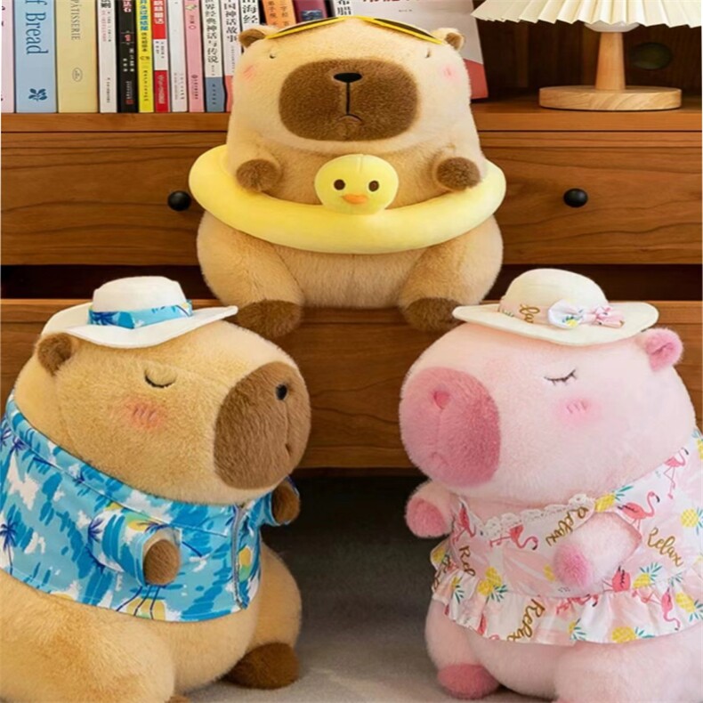 夏日水豚，沃州毛绒玩具