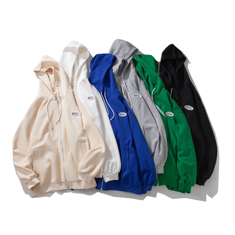 WY6113/P65秋装新款高品质连帽多色卫衣男潮流宽松大码外套男上衣，男装卫衣，电商A141