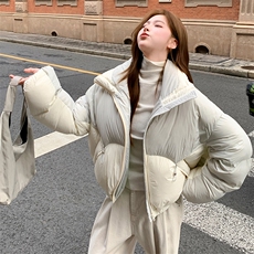 水衣源2768款短款泡芙加厚保暖羽绒服面包服外套女，女装羽绒服，水衣源