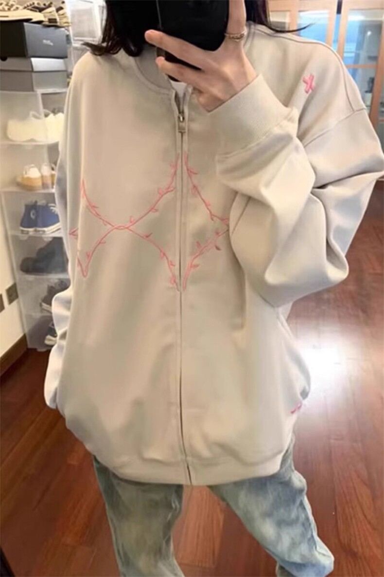 刺绣棒球服外套潮牌小众bomber飞行员夹克JK62特P53,男装夹克,星座908-1