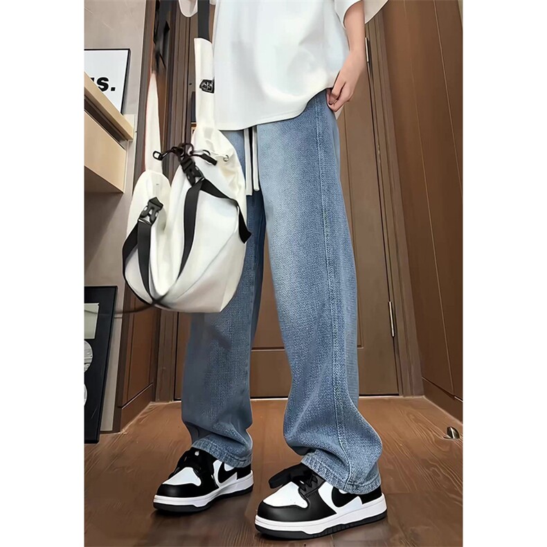 有货（自家图）港风星空纹牛仔裤男女春夏阔腿裤子K1310批55控68,男装牛仔裤,星座218-5