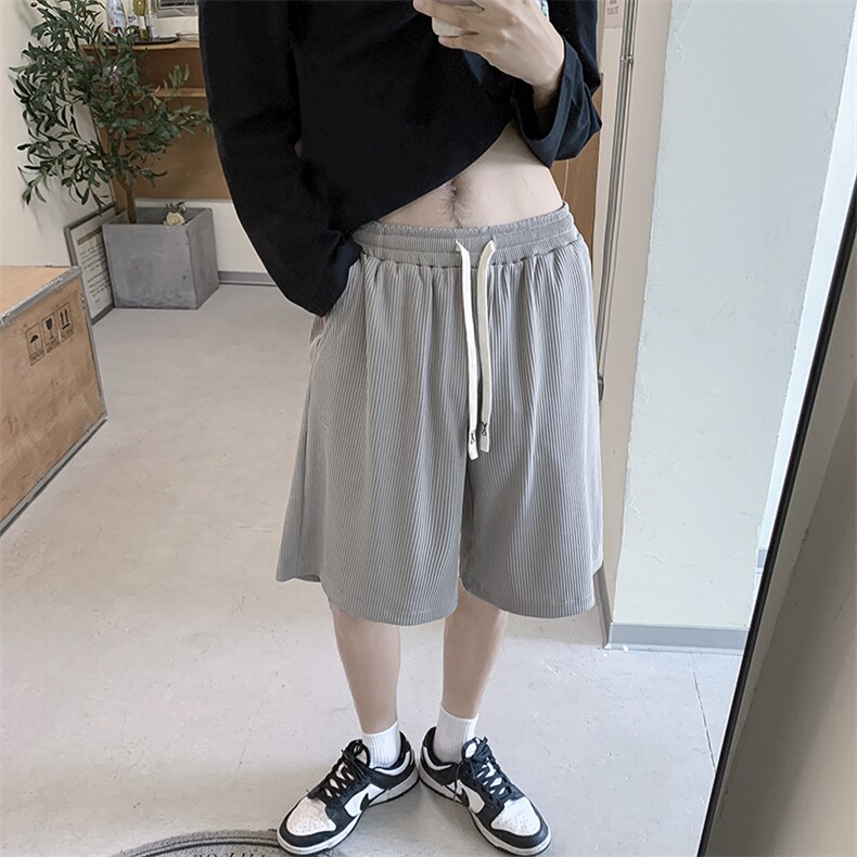 春夏条纹冰丝短裤XZ604-KP71-P30控39,男装牛仔裤,星座604
