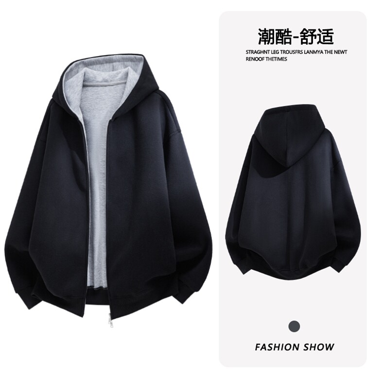 高品质 B221美式ins高街宽松加厚连帽卫衣开衫SY2562-特P55控88图片