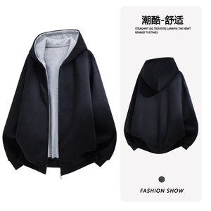 高品质 B221美式ins高街宽松加厚连帽卫衣开衫SY2562-特P55控88图片