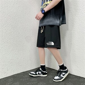 HD74232-P22 华夫格短裤男大码宽松五分裤男直筒中裤图片