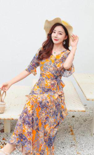夏季新款连衣裙，女装连衣裙，艾伊贝雪