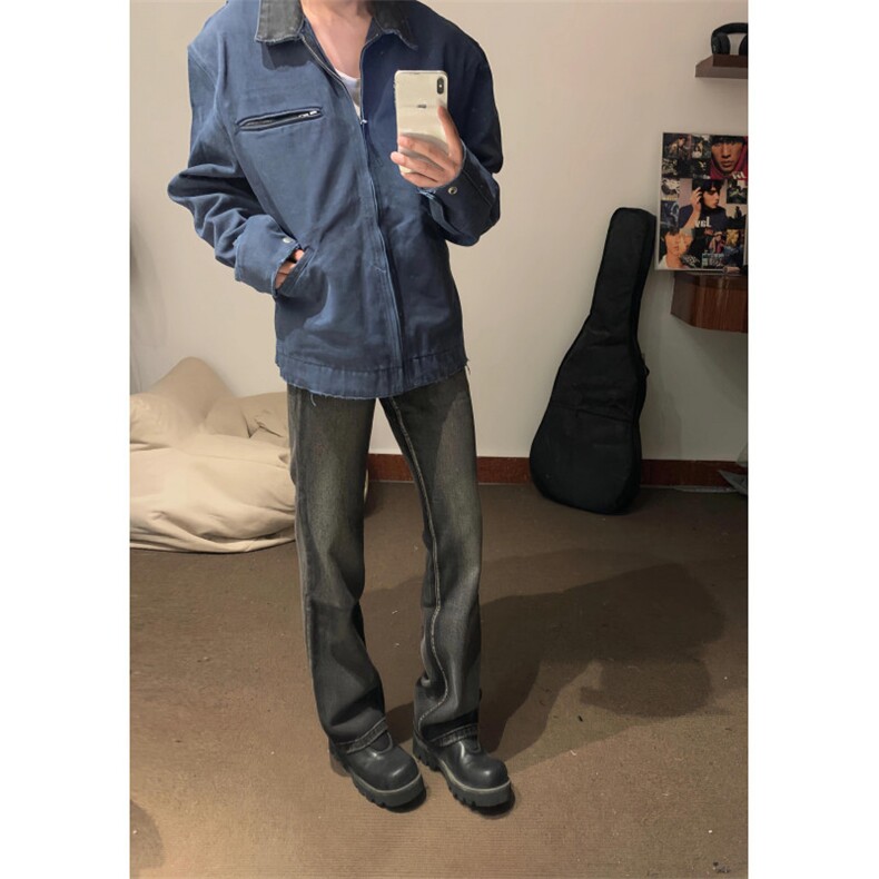 【有货】底特律工装外套男款潮牌高级感拼接夹克JK7704LL-特P68,男装夹克,星座1007（原301D）