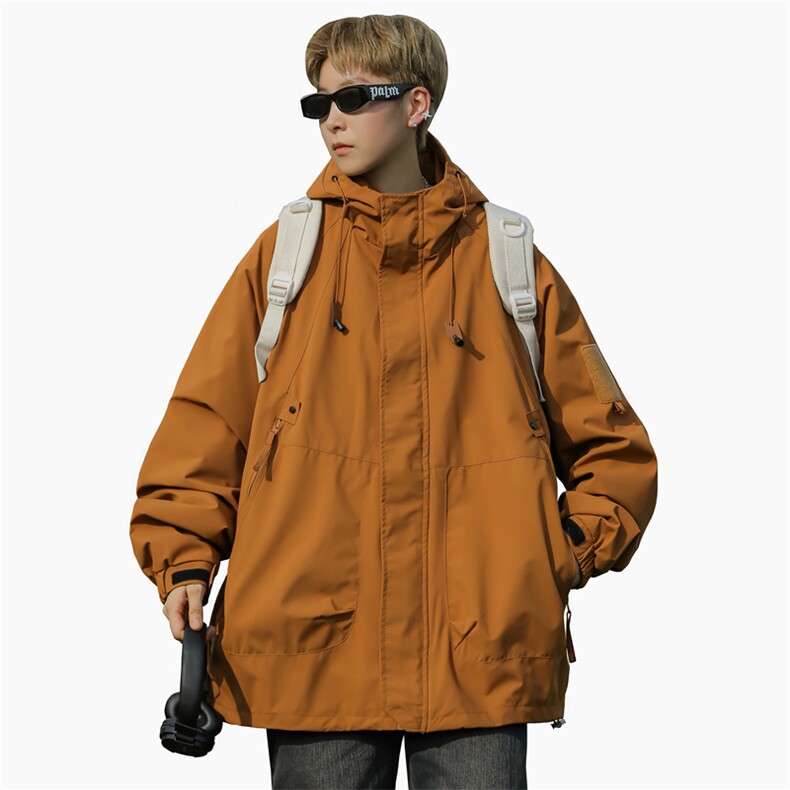 无影墙连帽冲锋衣情侣外套防风防水登山服夹克男JH-J90-P45图片