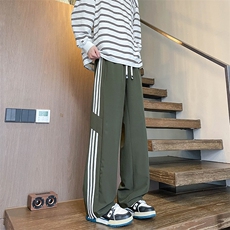 K212/特P35新款休闲裤男女宽松潮流大码直筒裤子春夏垂感速干长裤，男装休闲裤，电商基地A050