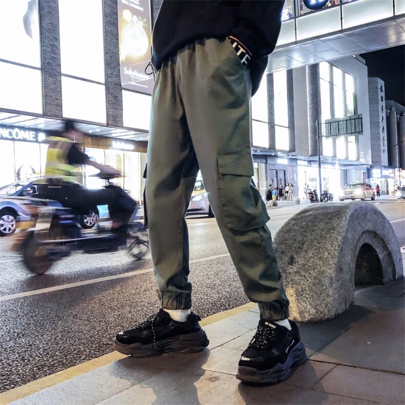 ins宽松工装裤男潮牌直筒bf风阔腿裤原宿长裤623/P60（70）,男装休闲裤,星座1506-1