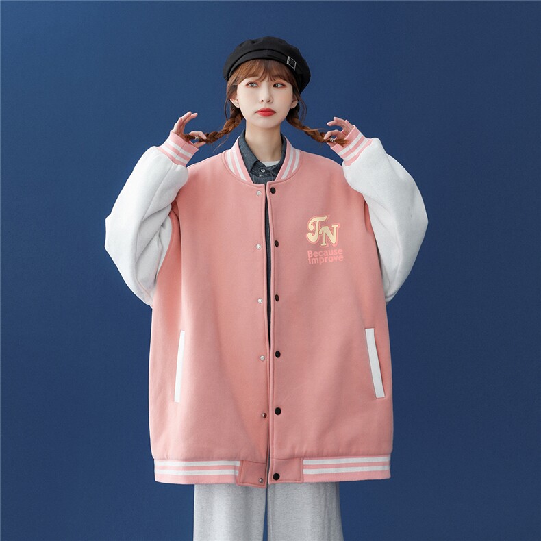 中性风2023秋季新品港风潮牌印花设计感棒球服夹克--G93p65控88,男装夹克,A247A