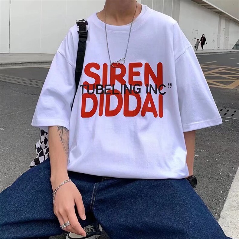 青春流行标准圆领潮时尚潮牌男夏季城市风貌T恤T531P25,男装T恤,星座1116-2