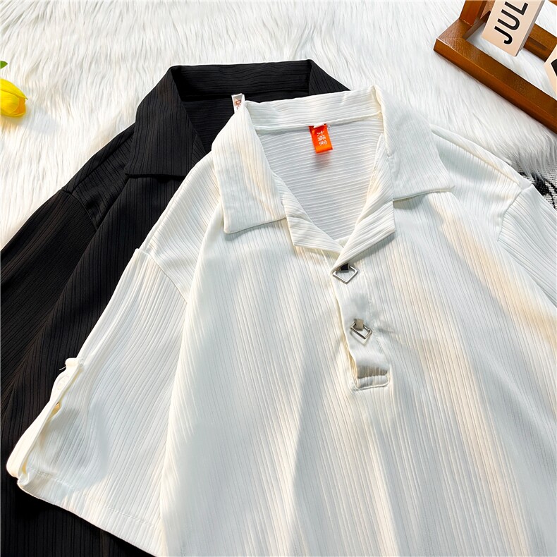 短袖衬衫男夏季韩版潮流小香风情侣衬衣港风防晒休闲外套A671/P45，男装防晒衣，星座506