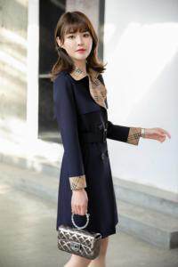 2021春装订货款、空气层拼格设计三色四码M、XL、XXL，女装，拉思维加丝