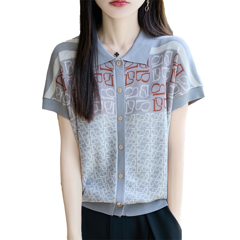 夏季新款简约天丝莱赛尔短袖女宽松百搭显瘦时尚休闲上衣,女装T恤,唐诺