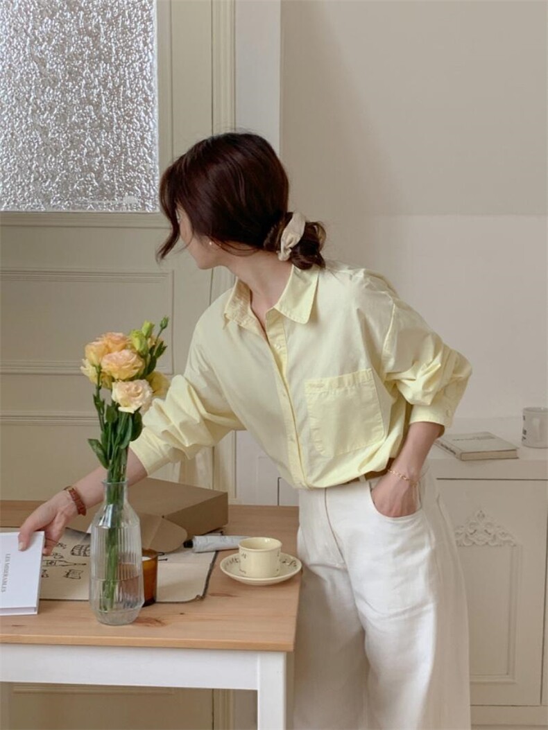 【现货】糖果色韩版宽松衬衣，其它，DAP