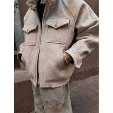 26春boxy外套双层工装立领夹克W1995/特P85，男装夹克，电商B350