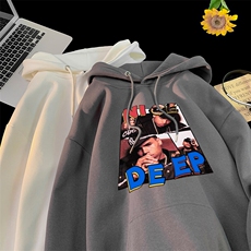 说唱歌手印花LOGO男女情侣潮牌连帽卫衣，男装卫衣，星座310A-4