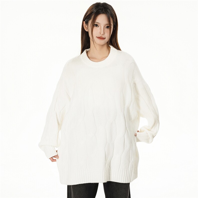 特批新款女模绵羊绒高品质花纹圆领毛衣针织衫A268-M503特批50,男装针织衫/毛衣,电商A268