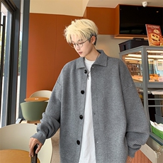 翻领扣子针织衫外套男毛衣开衫W8800-p65，男装针织衫/毛衣，星座1212