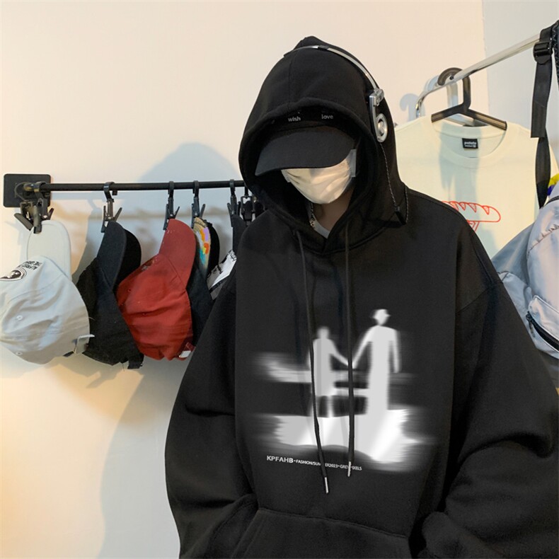 ！连帽圆领卫衣男装港风帽衫男LM138-P35,男装卫衣,电商B367