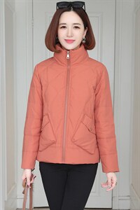 2022新款简约时尚立领棉服 休闲百搭显瘦保暖外套图片