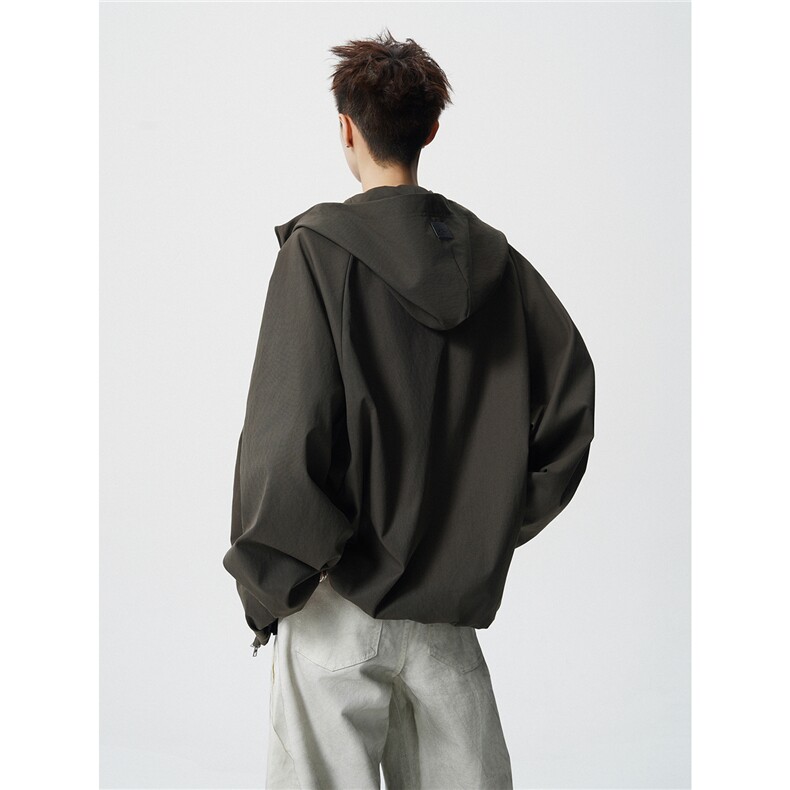 机能风连帽宽松冲锋衣夹克外套男女D309B-JK02-P85,男装夹克,电商D309B