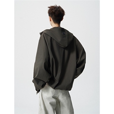 机能风连帽宽松冲锋衣夹克外套男女D309B-JK02-P85，男装夹克，电商D309B