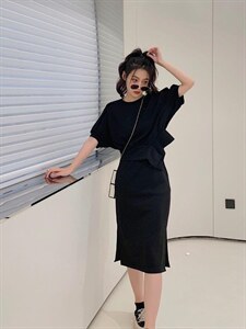 现货夏装针织套裙图片