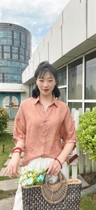 纯苎连衣裙小衫裤子裙子衬衣 时尚风 风淑女风休闲风,女装连衣裙,川哲