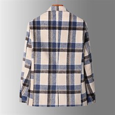 春秋薄款时尚西装韩版便服单西格子男装外套潮电商A056-9970P95，男装西服套装，电商A056
