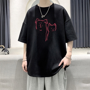 230g重磅纯棉短袖t恤男大码半袖半截袖 DX17378-P20图片