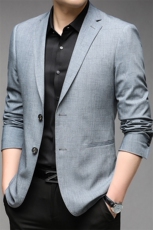 男士西服休闲西装外套男春款春季中年爸爸装2023新款上衣，男装西服，电商B212（原钱塘6029）