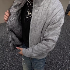 现货DM503-特批105秋冬重磅开衫针织衫座山雕外套，男装针织衫/毛衣，星座603-2