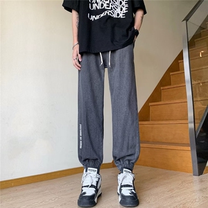 美式vibe裤子高街水洗牛仔裤男设计感小众拉链裤B8018P38图片