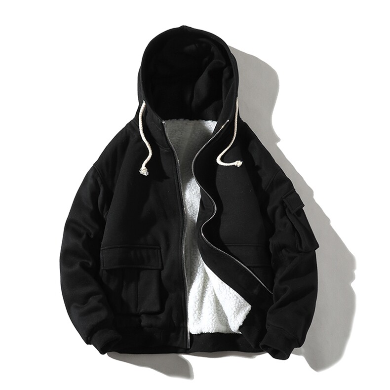 709-MY17-P9520冬款冬季全棉保暖羊羔毛纯色棉服连帽休闲外套男,男装棉衣,星座709